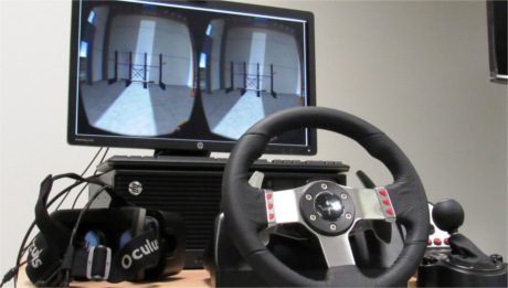 Simulateur de chariot élévateur avec réalité virtuelle